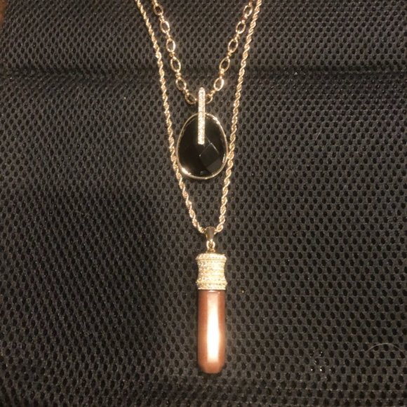 White House Black Market Jewelry - White House Black Market double necklace can be worn together or separately